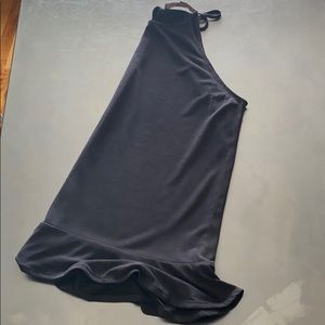 LOFT halter top with ruffle peplum